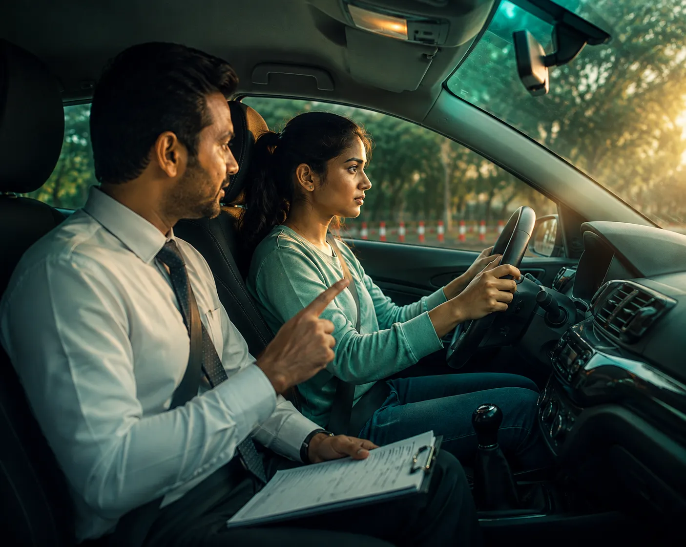 Beginner driving course training session